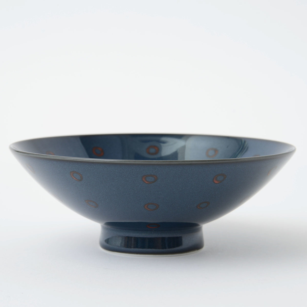 Hakusan Porcelain Flat Rice Bowl Hasami Ware G-11