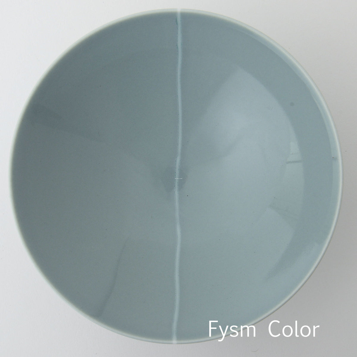 Hakusan Porcelain Flat Rice Bowl Hasami Ware C-17