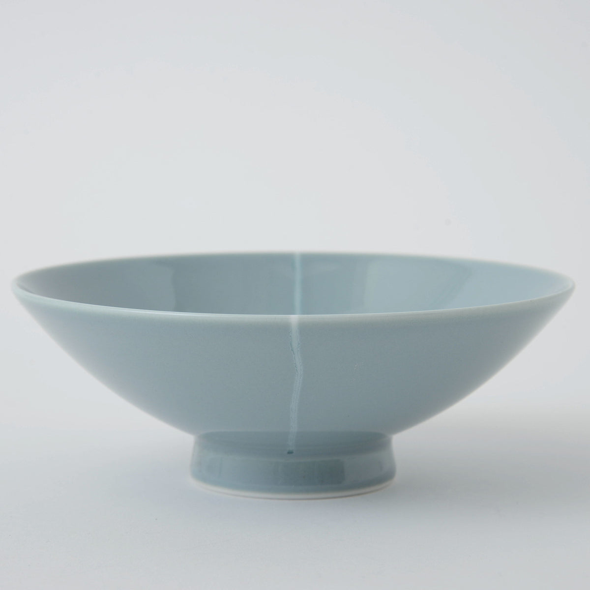 Hakusan Porcelain Flat Rice Bowl Hasami Ware C-17
