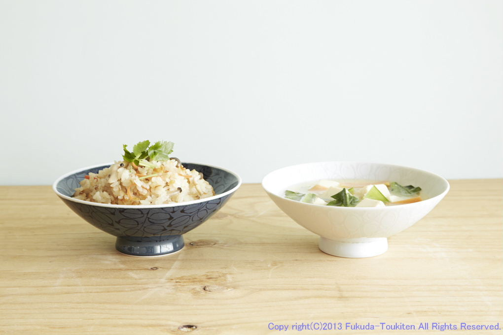 Hakusan Porcelain Hasami-yaki Rice Bowl 15cm C-14