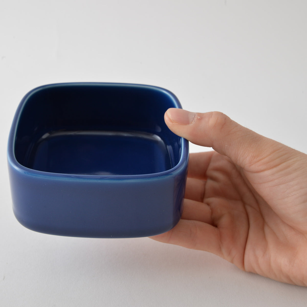 Hakusan Porcelain CONTE Square Storage Container Blue