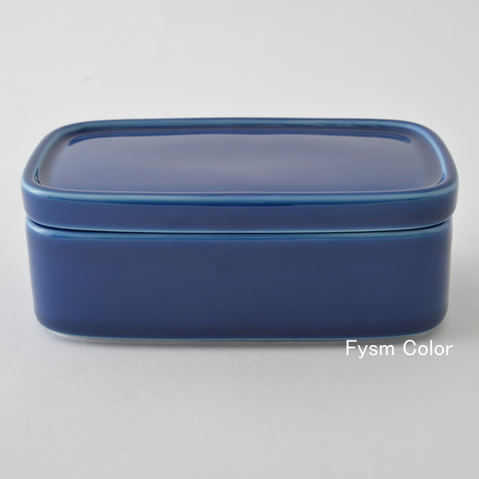 Hakusan Porcelain CONTE Long Storage Container Blue