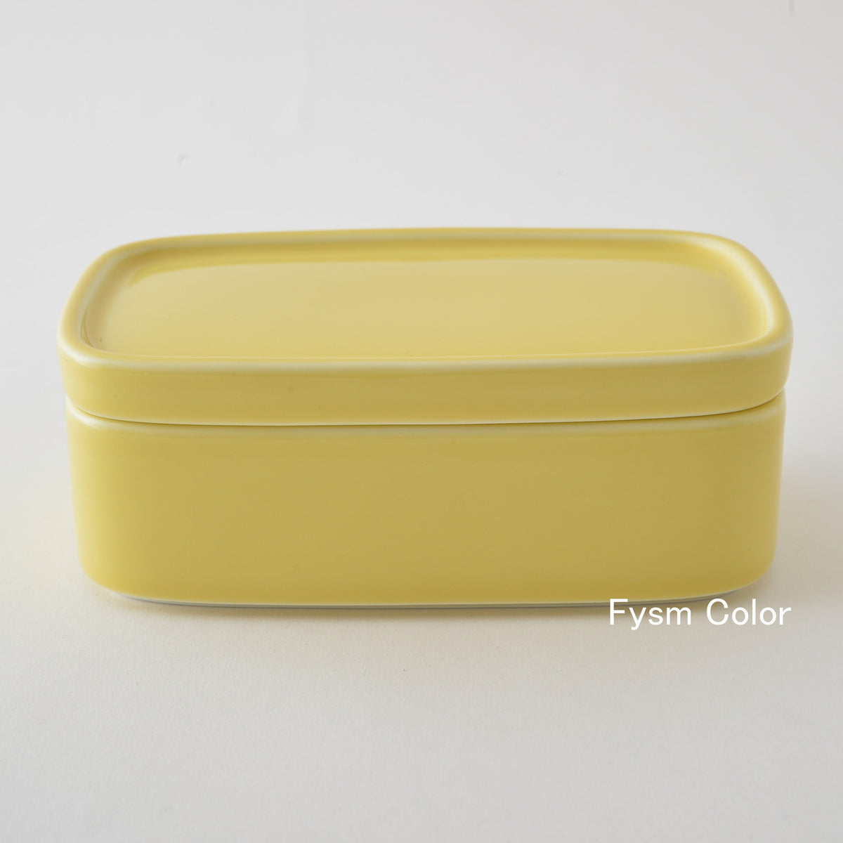 Hakusan Porcelain CONTE Long Storage Container Yellow