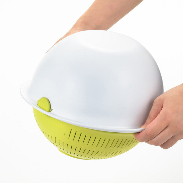 Akebono Miracle Colander and Bowl Large Green MZ-3510