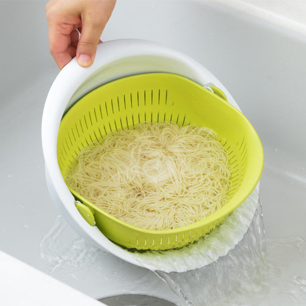 Akebono Miracle Colander and Bowl Large Green MZ-3510