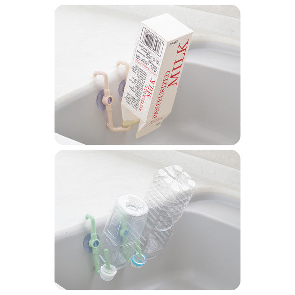 Akebono Sink Multi Hook Suction Cup Set of 2 White MZ-3502