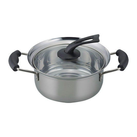 Wahei Freiz Koborezu IH Stock Pot with Glass Lid 20cm KR-7864