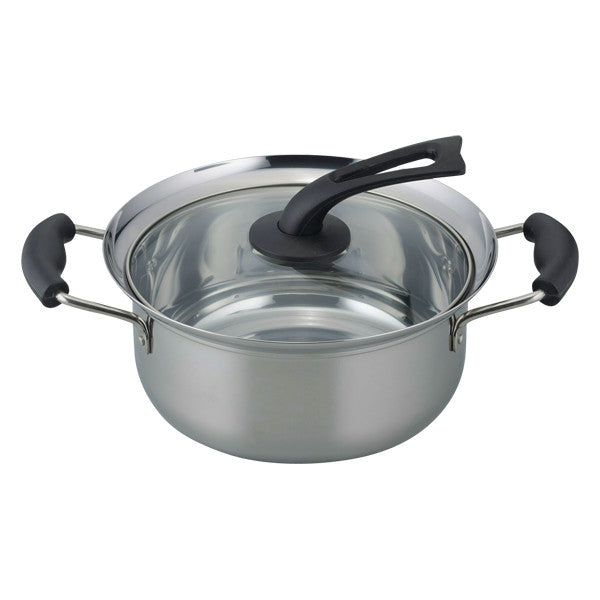 Wahei Freiz Koborezu IH Stock Pot with Glass Lid 22cm KR-7865