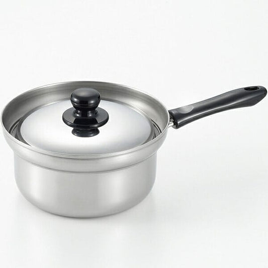 Yoshikawa Kinya Komoda Anti-Boilover Saucepan Stainless Steel 18cm