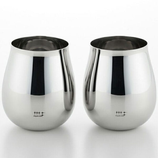 Migakiya Syndicate Stainless Steel Wine Tumbler Set of 2 430ml YJ1998