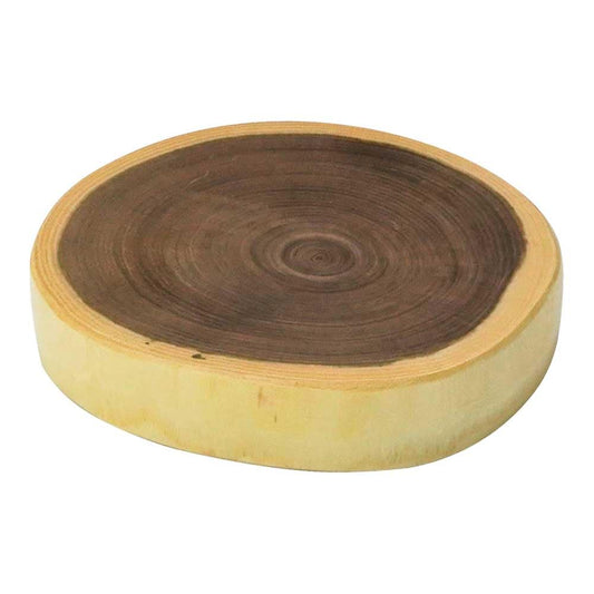 Yamako Enju Wood Slab Plate, Medium 32526