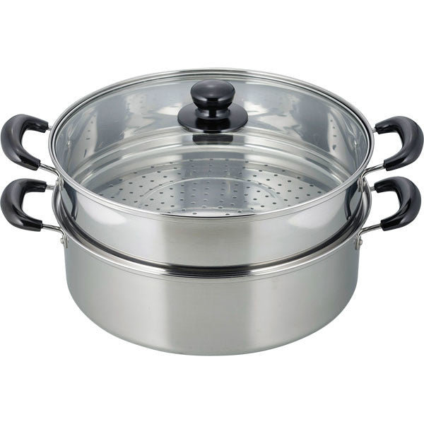 Wahei Freiz Vense Induction-Compatible Two-Tier Steamer Pot 30cm VR-8183