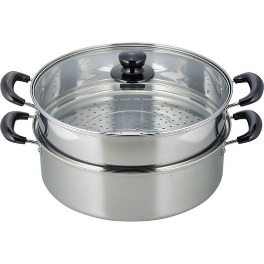 Wahei Freiz Vense Induction-Compatible Two-Tier Steamer Pot 30cm VR-8183
