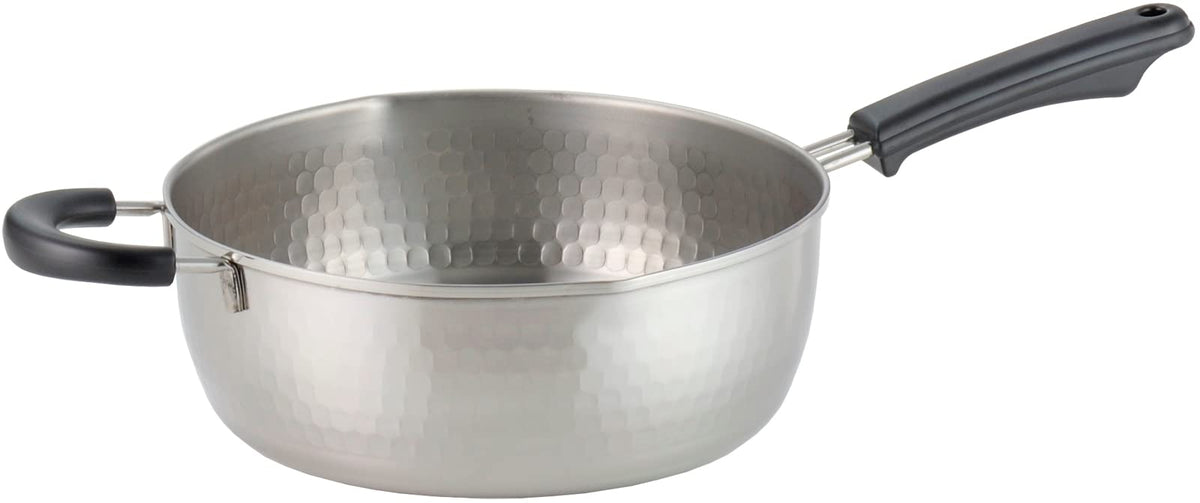 Yoshikawa Ajiichi Stainless Steel Yukihira Pot 24cm SJ3415