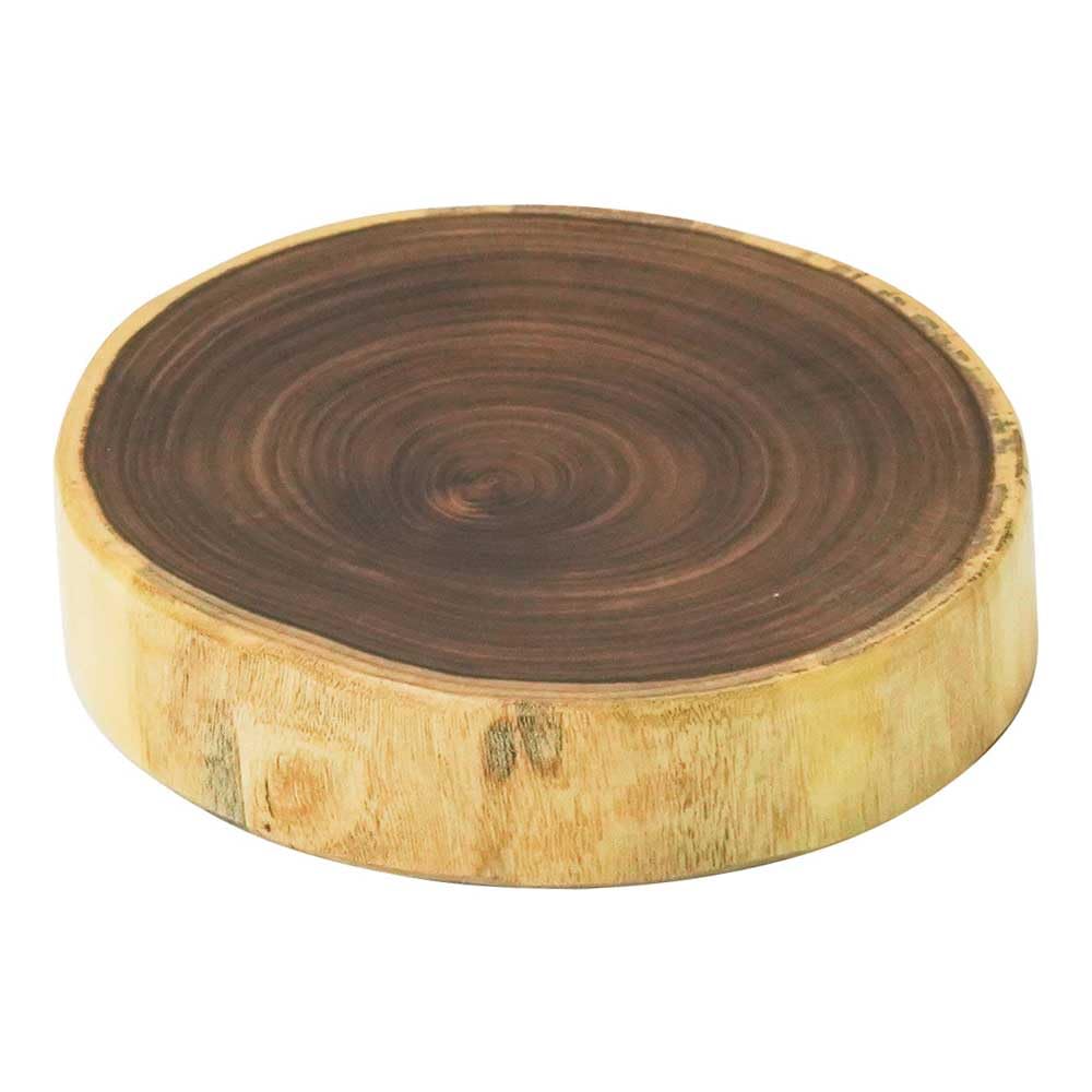Yamako Enju Wood Slab Plate, Large 32527