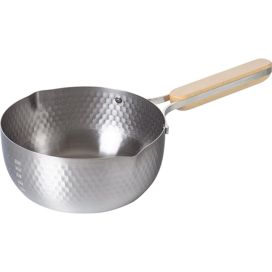 Wahei Freiz Enzo Stainless Steel Yukihira Saucepan 18cm with Wood Handle EN-015