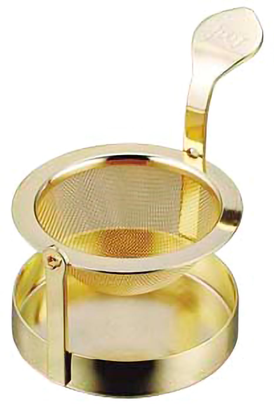 Azuma SALUS Leaf Swing Tea Strainer Gold