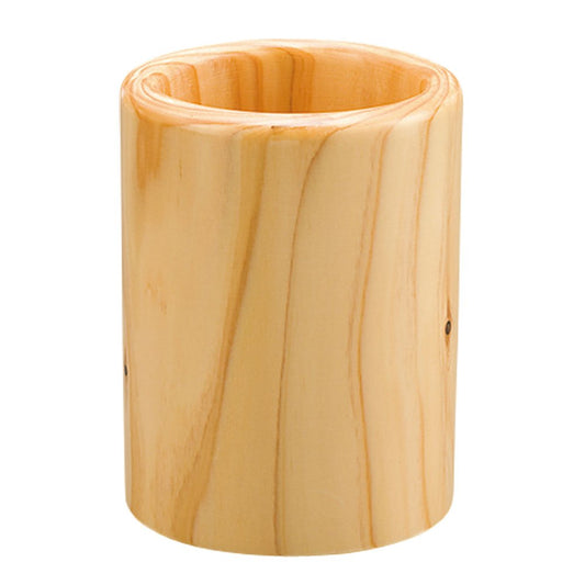 Yamako Hinoki Wood Round Chopstick Holder Large 15310
