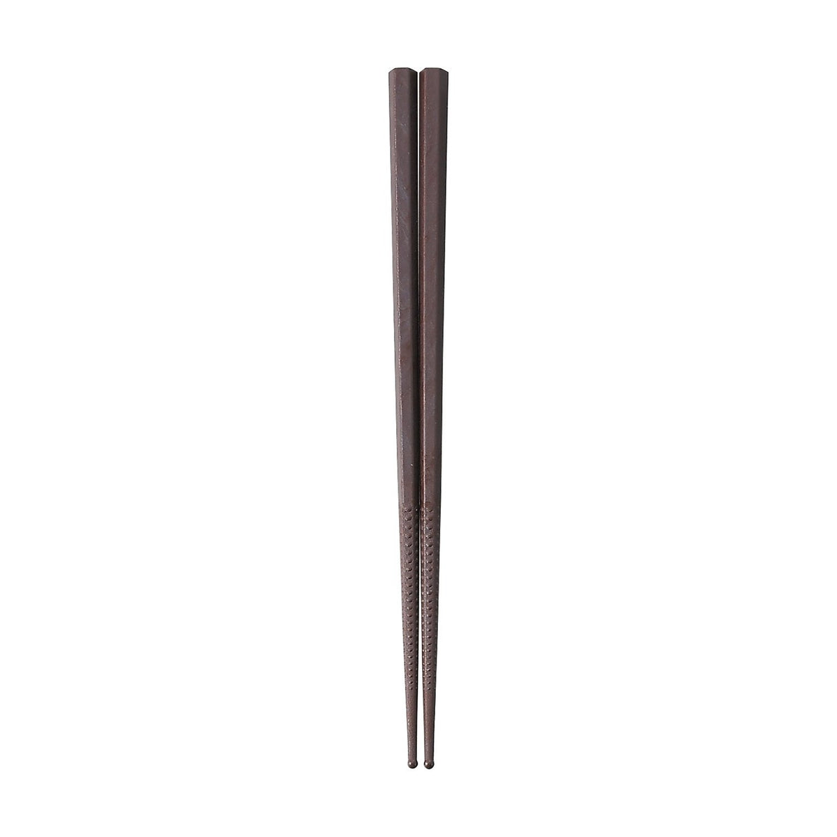 Akebono Sangyo Double Embossed Non-Slip Dining Chopsticks 19cm Brown PM-328