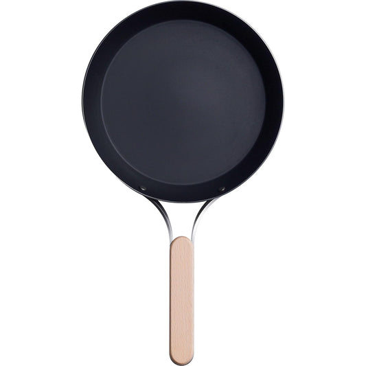 Wahei Freiz Enzo Iron Frying Pan 20cm Induction Compatible Wood Handle EN-007