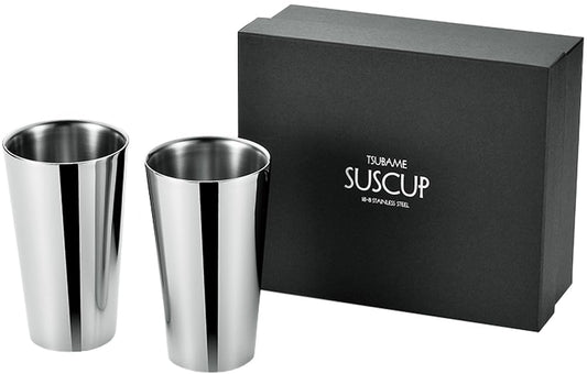 Asahi Double Wall Stainless Steel Straight Cup 250ml Set of 2 SCW-14-2P