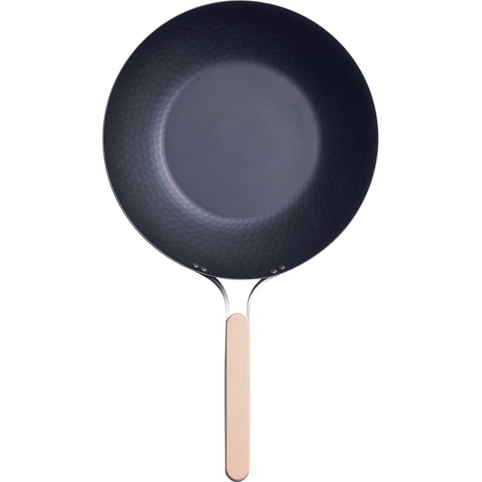 Wahei Freiz Enzo Iron Wok 28cm with Wood Handle EN-013