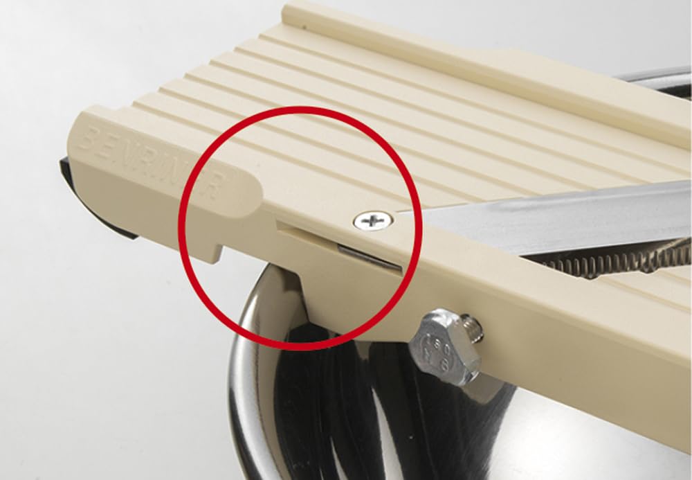 Benriner Pro No.64 Japanese Mandoline Slicer 64mm, Beige, Made in Japan