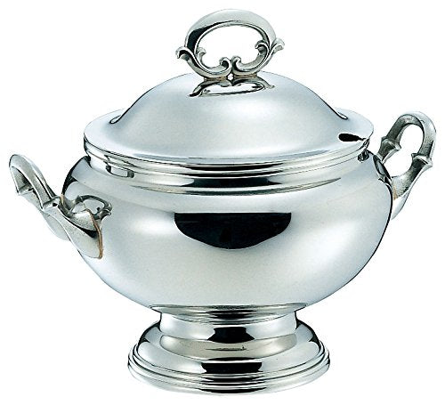 Wadasuke B Rim Stainless Steel Round Soup Tureen Large 2401-4400