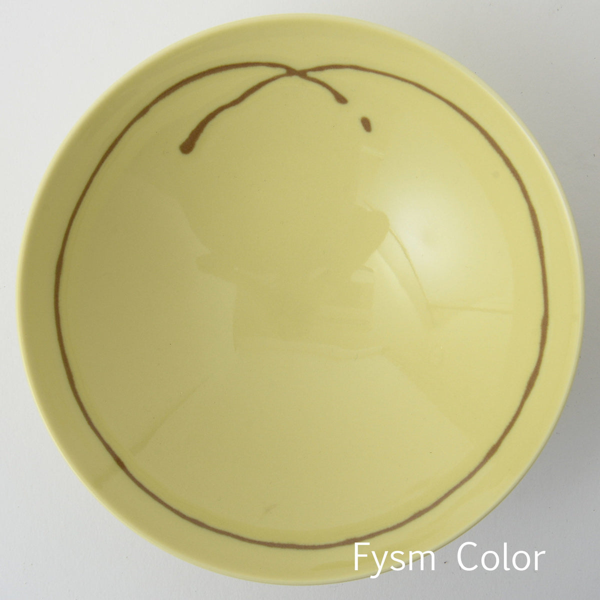 Hakusan Porcelain Hasami-yaki Flat Rice Bowl YI-5