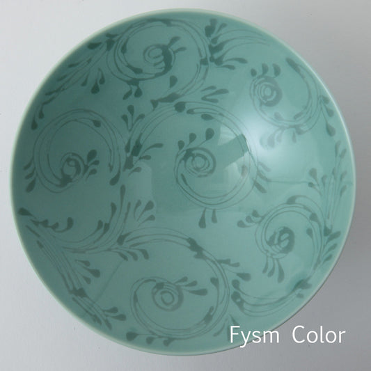 Hakusan Porcelain Flat Rice Bowl D-19