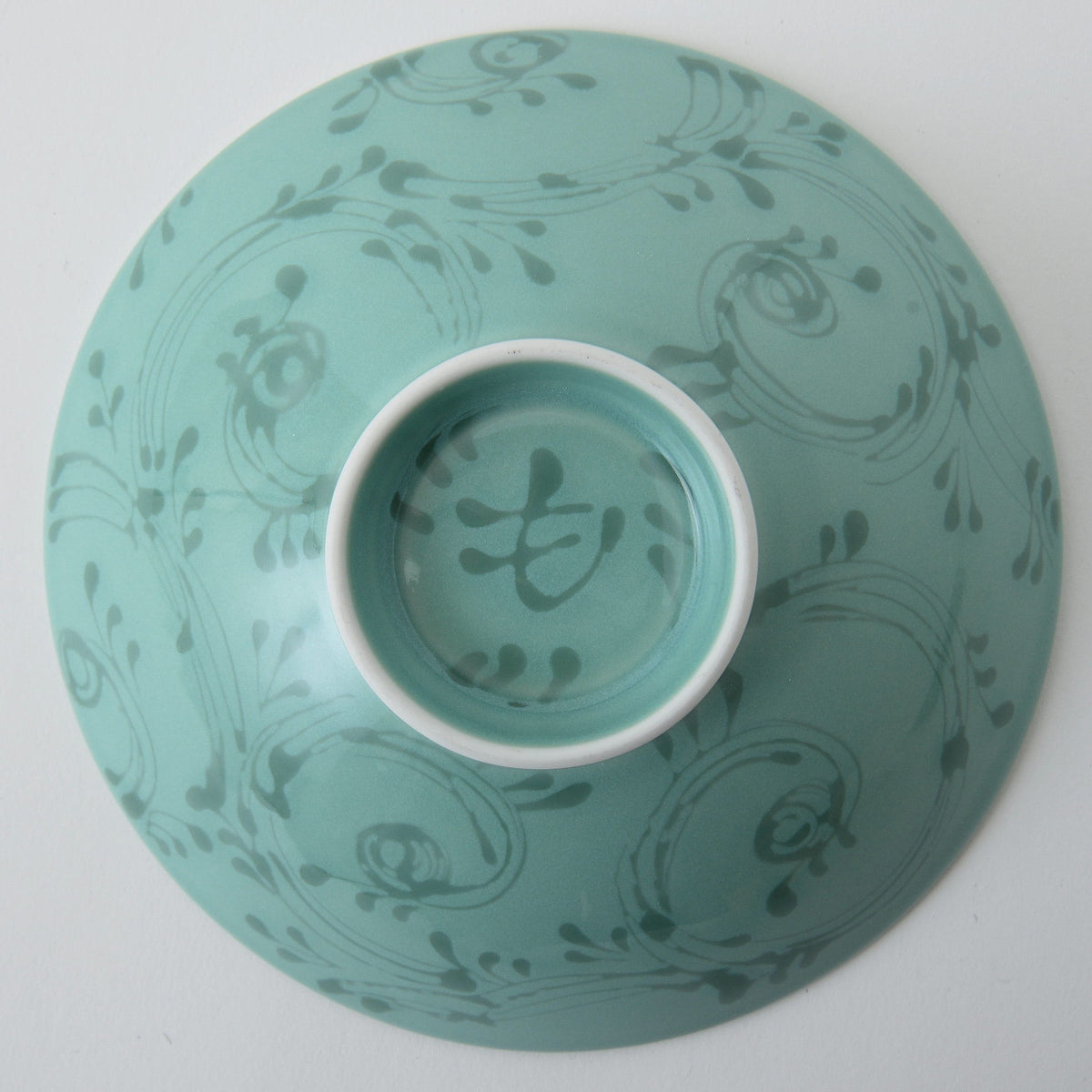 Hakusan Porcelain Flat Rice Bowl D-19