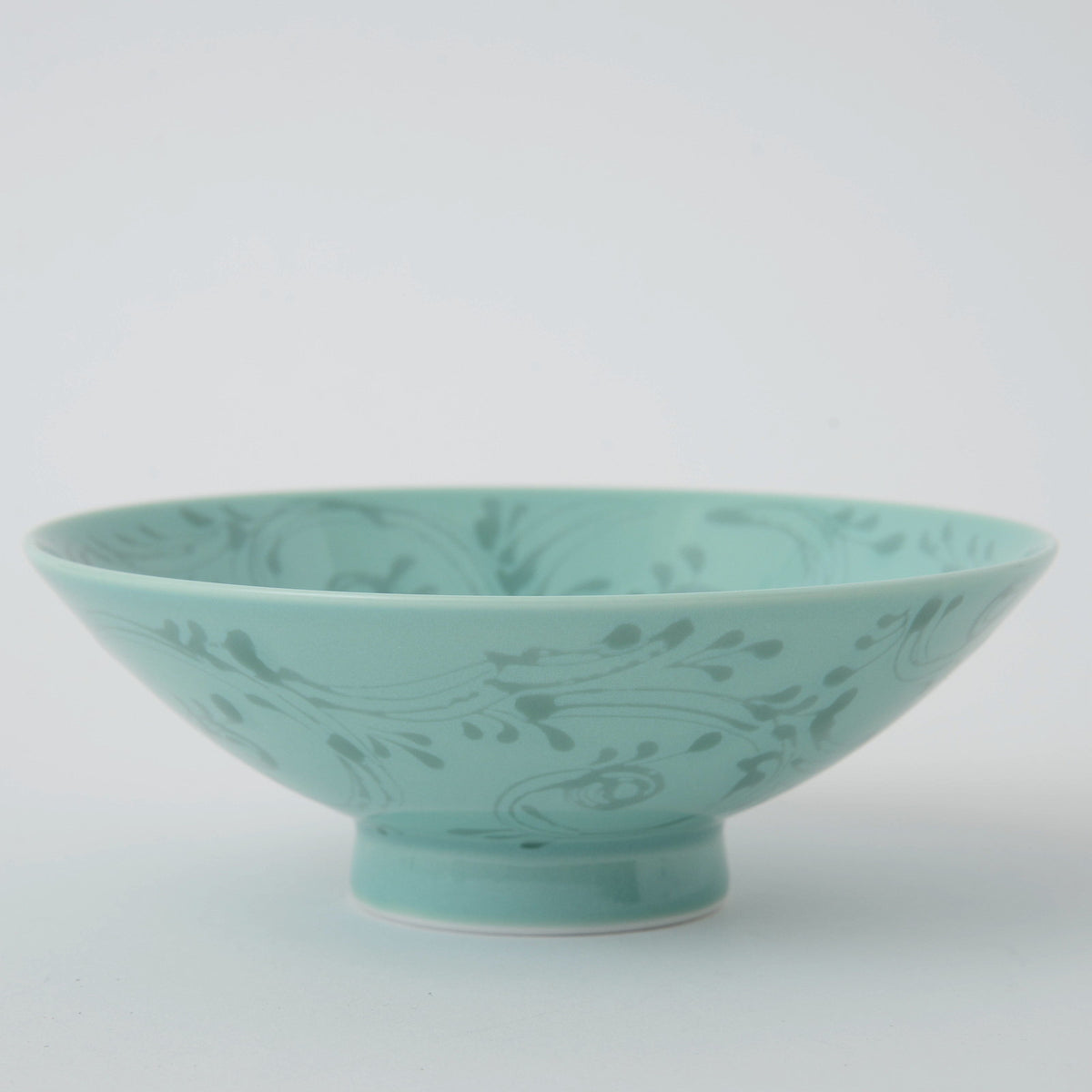 Hakusan Porcelain Flat Rice Bowl D-19