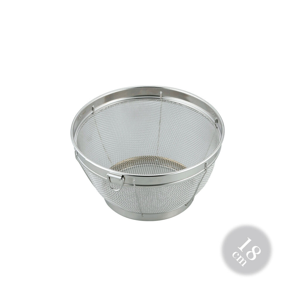 Wahei Freiz Stainless Steel Deep Colander with Ring Stand 27cm SUI-6006