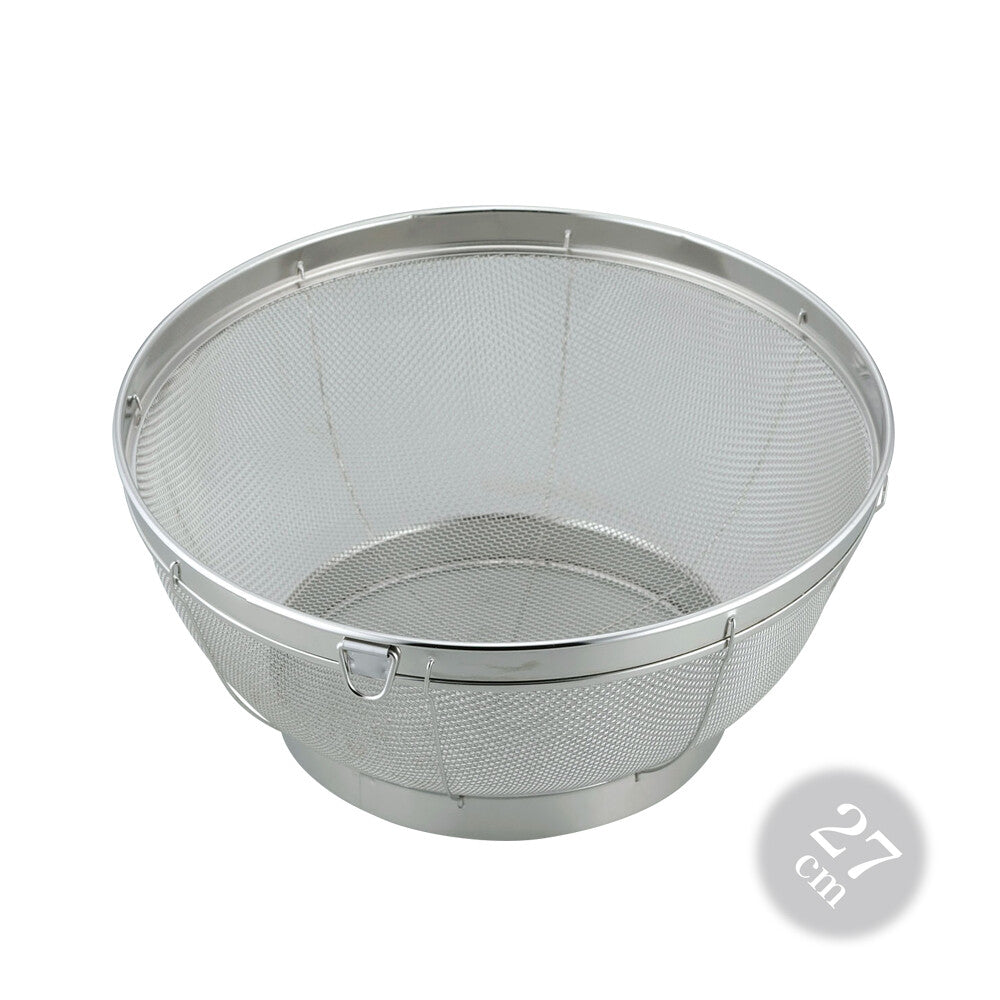 Wahei Freiz Stainless Steel Deep Colander with Ring Stand 18cm SUI-6003