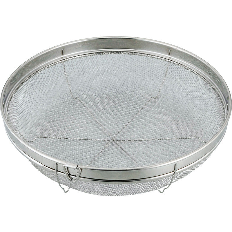 Wahei Freiz Sui Guto Shallow Round Strainer with Ring 24cm SUI-6025
