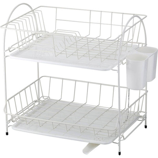 Wahei Freiz Brans 2-Tier Dish Drying Rack Basket RG-0236