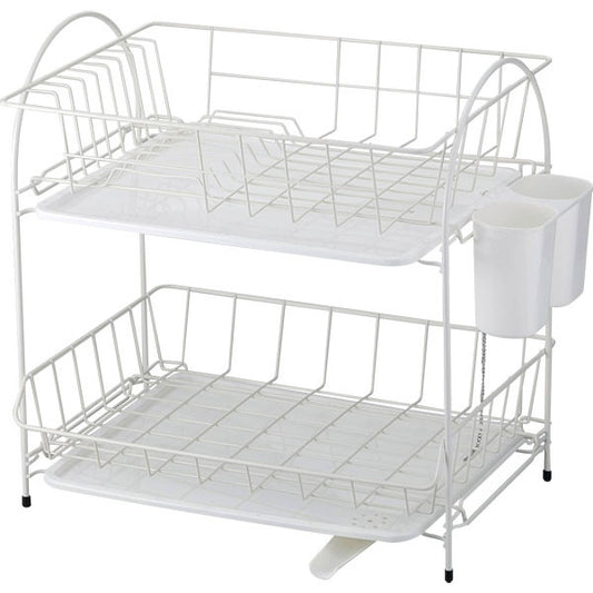 Wahei Freiz Brans 2-Tier Dish Drying Rack Basket RG-0236