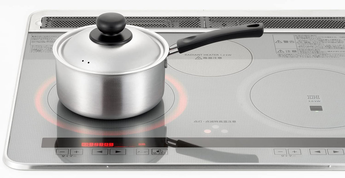 Yoshikawa Cook Easy Stainless Steel One-Handed Pot 16cm