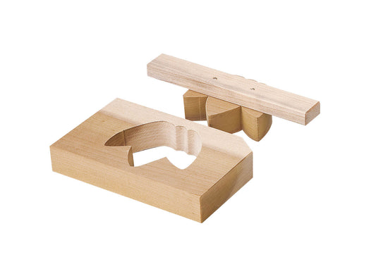 Yamako Magnolia Wood Rice Shaping Shaper with Bamboo BBT8101