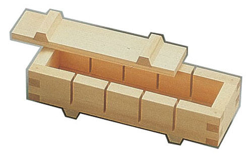 Yamako Wooden Oshizushi Pressed Sushi Shaper 5-Cut White Wood BSS22