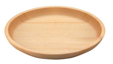 Yamako White Wood Stacking Dinner Plate 27cm 38431