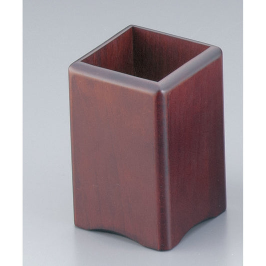 Yamako Wooden Rounded Chopstick Holder Brown 15248