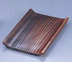 Yamako Grilled Cedar Wide Hot Towel Dish for 4 to 5 People 16127