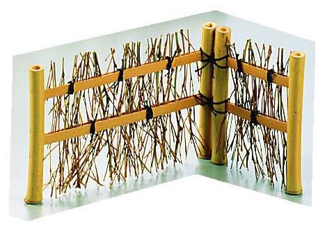 Yamako White Bamboo Garnish Fence QED01