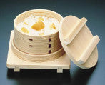 Yamako Cedar Wappa Steamer Set with Lid, Mat and Stand 8.3cm