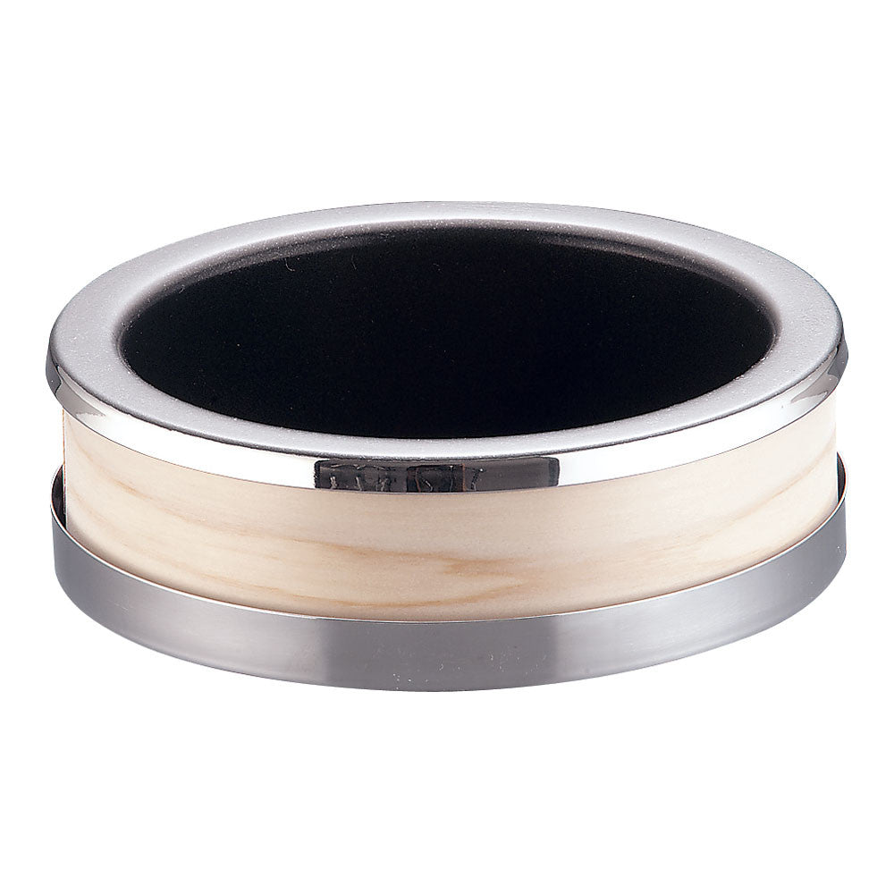 Yamako One-Person Round Hinoki Yuba Pot QYB04