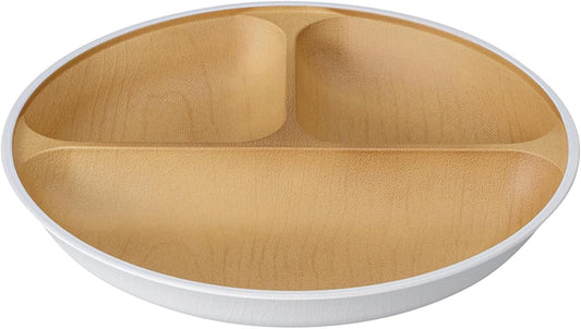 Kanoh Earth Color Scoopable Round Lunch Plate White