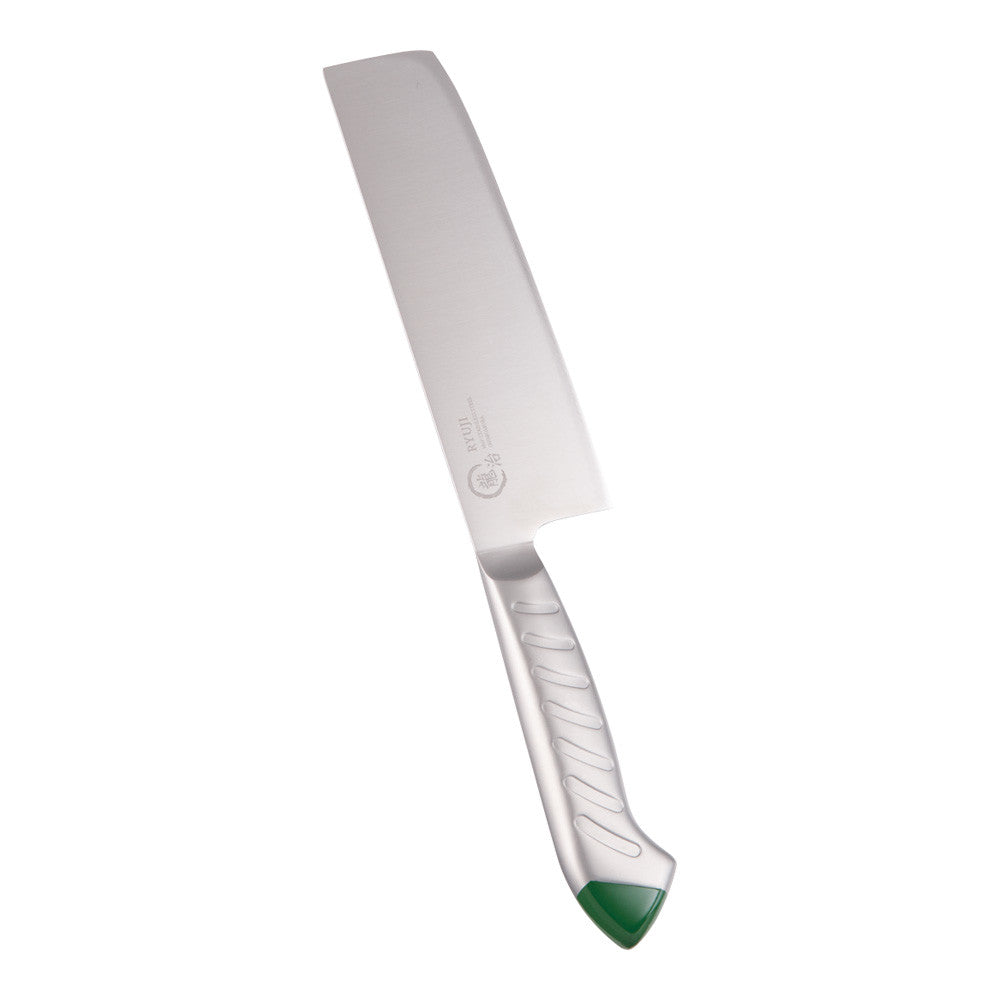 Shimomura Ryuji Stainless Color Nakiri Knife 16.5cm Green