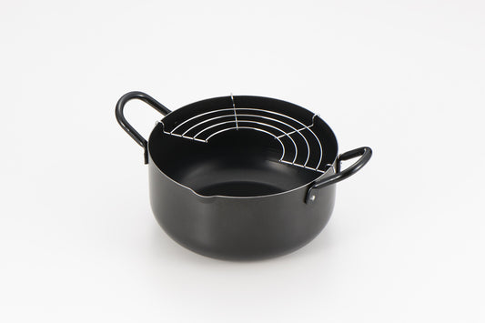Azuma Kinya Komoda Deep Tempura Pot with Handle 22cm