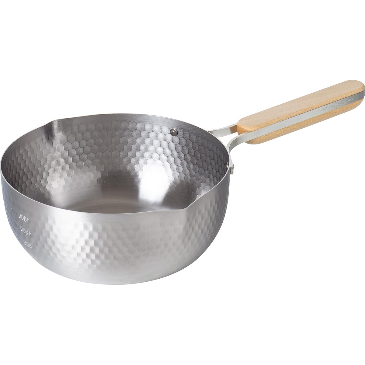 Wahei Freiz Enzo Stainless Steel Yukihira Saucepan 20cm with Wood Handle EN-016